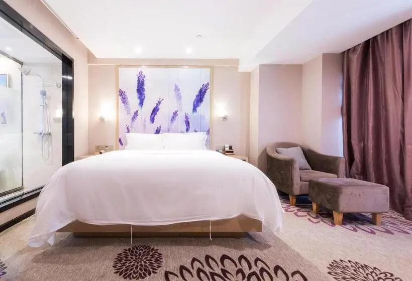 キングサイズベッドのデラックスルーム, Lavande Hotel Heyuan Wanlong City