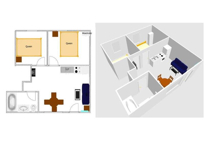 سوئیت 2 خوابه, Celadon Lodge