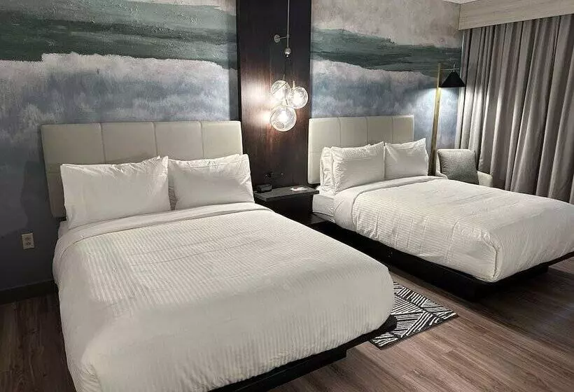 ２ダブルベッドのスタンダードルーム, Chicago Marriott Northwest
