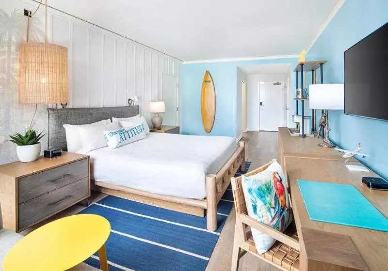 キングサイズベッドのデラックスルーム, Margaritaville Hotel San Diego Gaslamp Quarter
