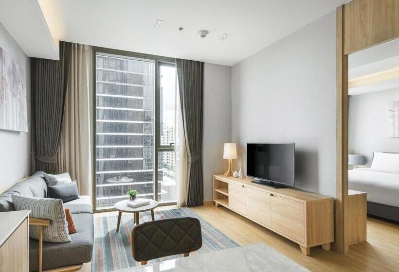 آپارتمان پریمیوم 1 خوابه, Oakwood Suites Bangkok