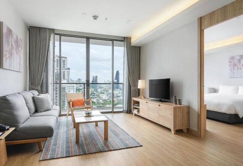 آپارتمان لوکس 1 خوابه, Oakwood Suites Bangkok