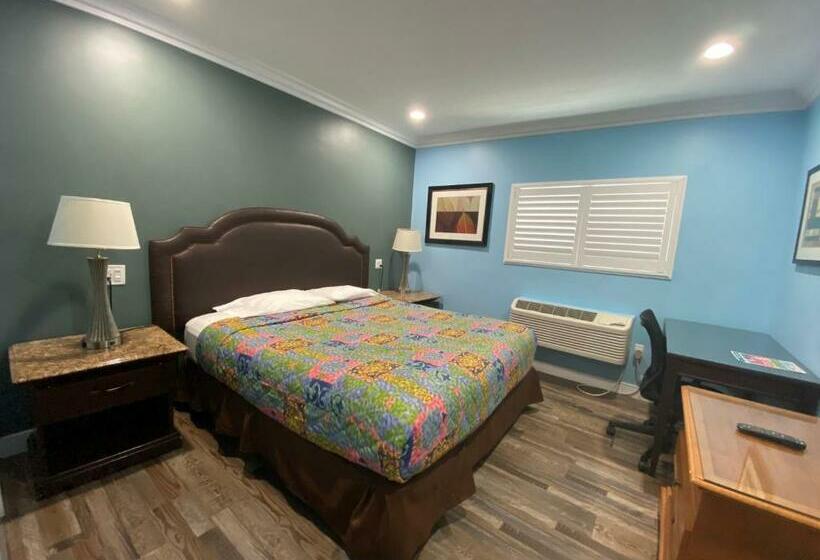 디럭스 룸 킹사이즈 침대, Redondo Beach Motel  Lax