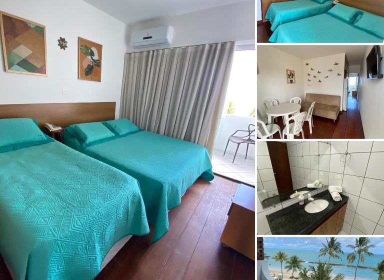Апартаменты 1 Спальня с Балконом, Apart Hotel Marinas Tamandaré