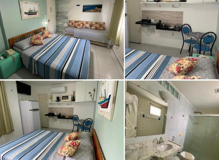 １ベッドルームアパートメント, Apart Hotel Marinas Tamandaré