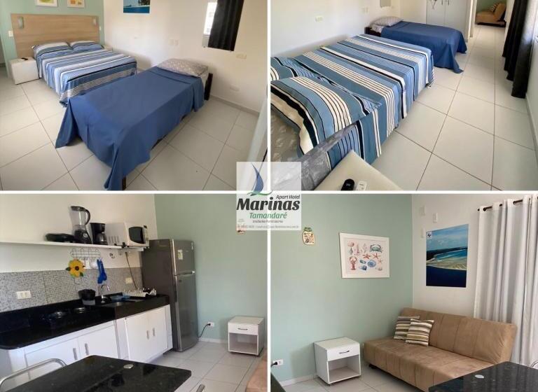 １ベッドルームアパートメント, Apart Hotel Marinas Tamandaré