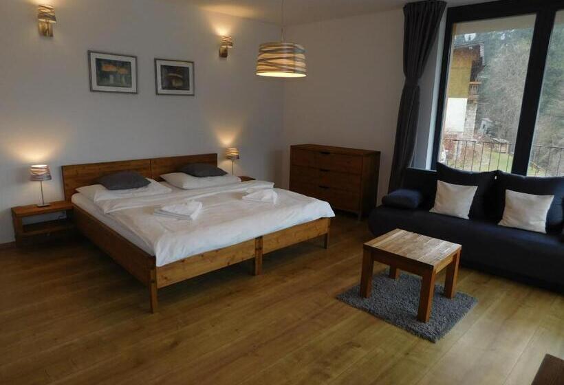 شقة غرفة نوم واحدة مزودة بشُرفة, Penzion Eden