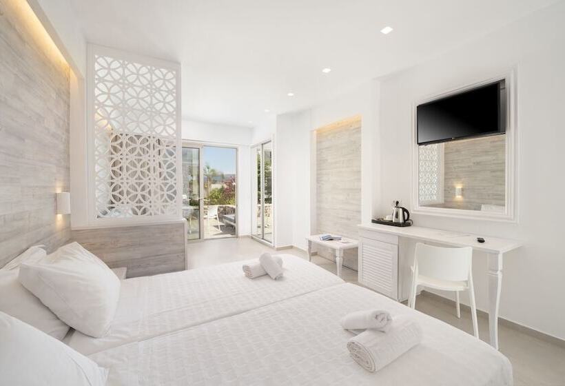 プールの見えるデラックスルーム, Apollon Windmill Boutique Hotel   Adults Only