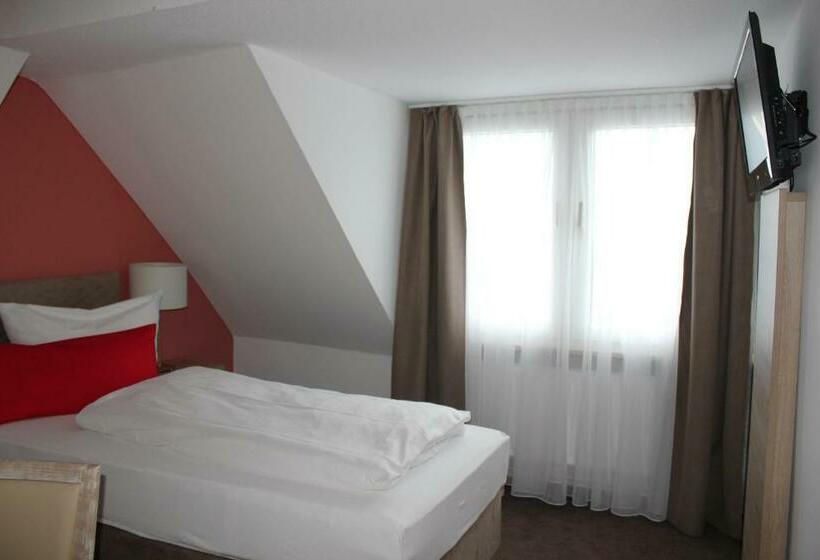 リバービューのスタンダードシングルルーム, Rheinhotel Zur Krone