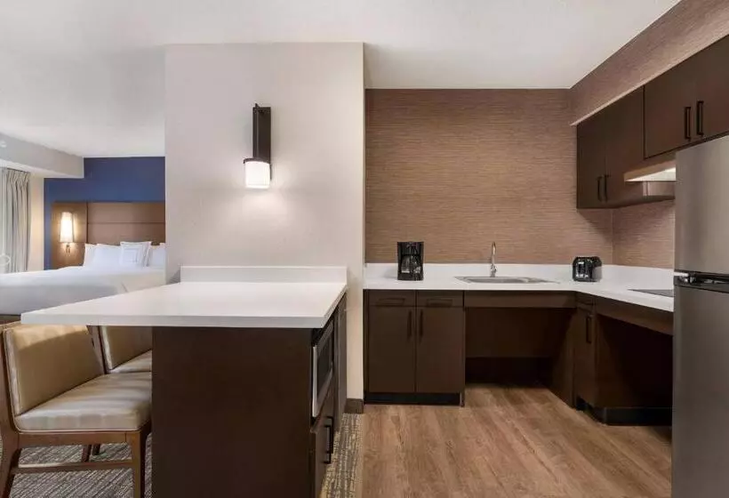 キングサイドベッドのスタンダードワンルーム, Residence Inn Deptford