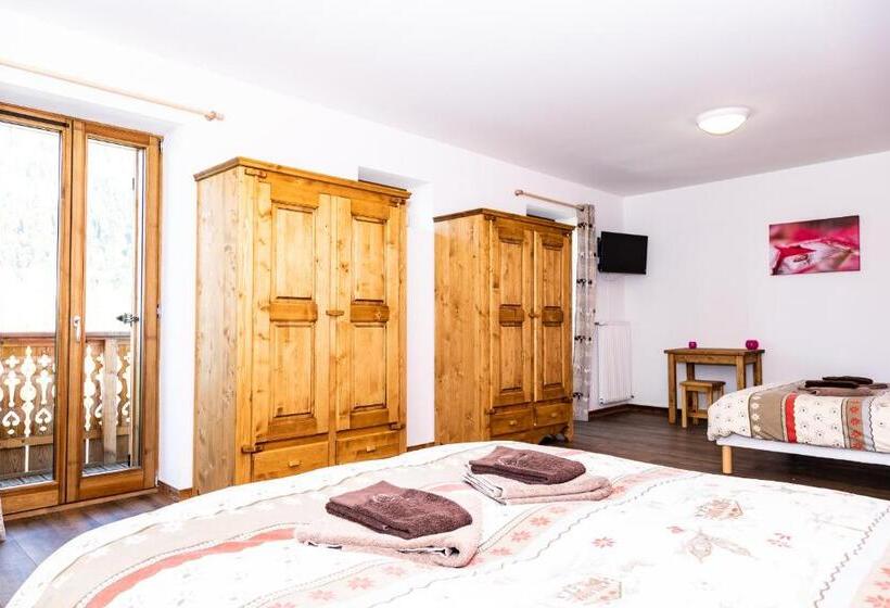 غرفة عائلية حمام مشترك, Les Chemins Du Léman