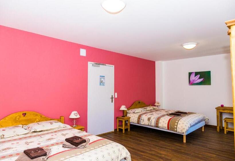 غرفة عائلية حمام مشترك, Les Chemins Du Léman