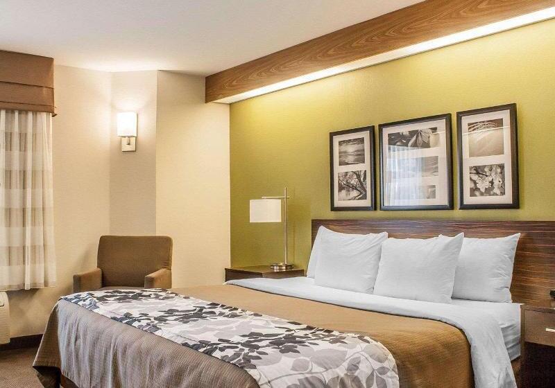 带大床的套房, Sleep Inn Sea Tac Airport