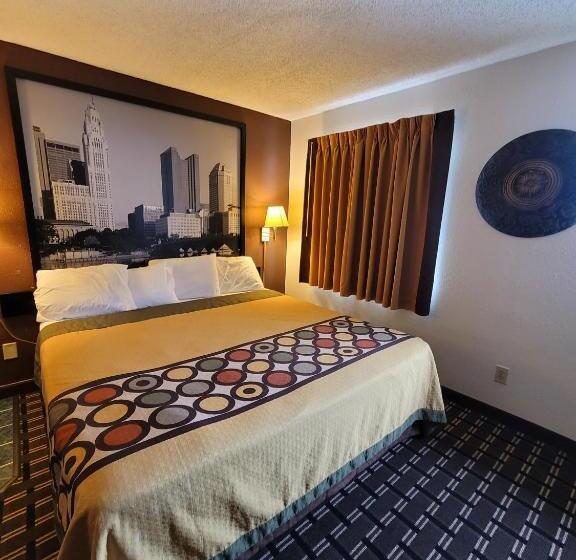 스탠다드 룸 킹사이즈 침대, Super 8 By Wyndham Newcomerstown