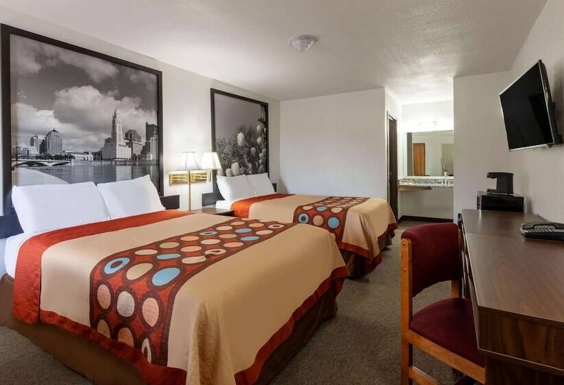 غرفه قياسيه سريرين مزدوجين, Super 8 By Wyndham Newcomerstown