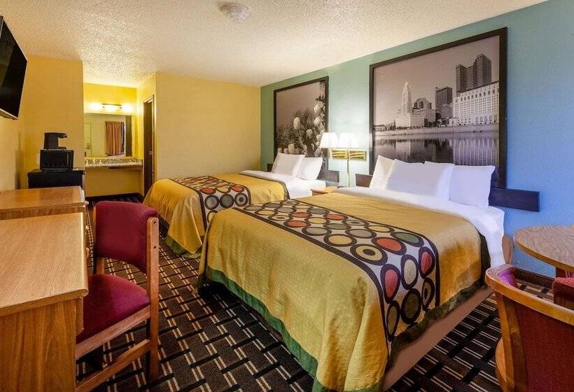 غرفه قياسيه سريرين مزدوجين, Super 8 By Wyndham Newcomerstown