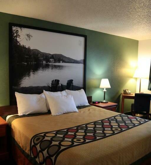 キングサイズベッドのスタンダードルーム, Super 8 By Wyndham Queensbury Glen Falls, Lake George Area
