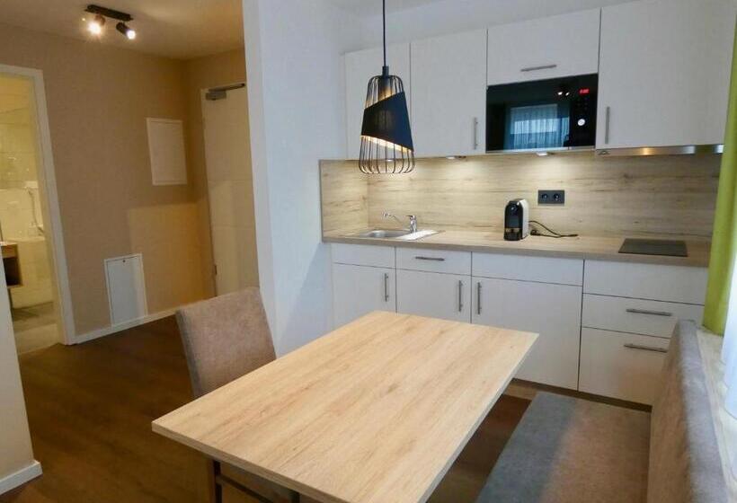 침실 1개 수피리어 아파트, Living Hallertau