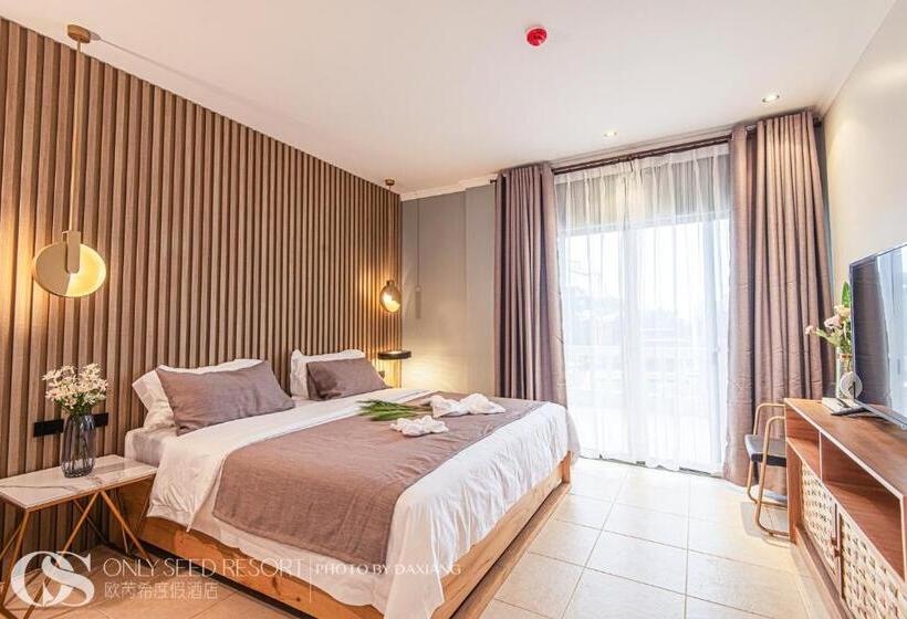 اتاق استاندارد با تخت بزرگ, Only Seed Resort 欧芮希度假酒店