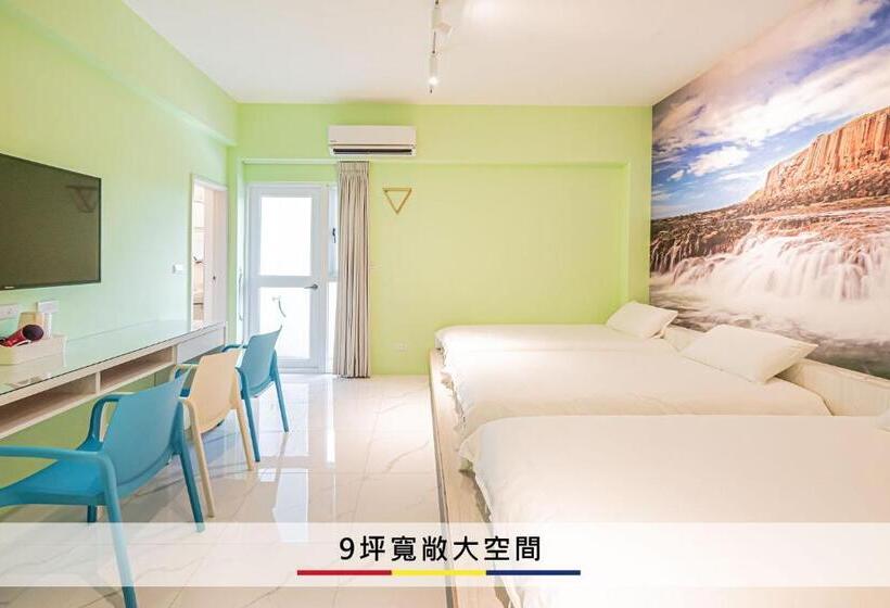 اتاق استاندارد چهار تخته, 蒙德里安山水民宿