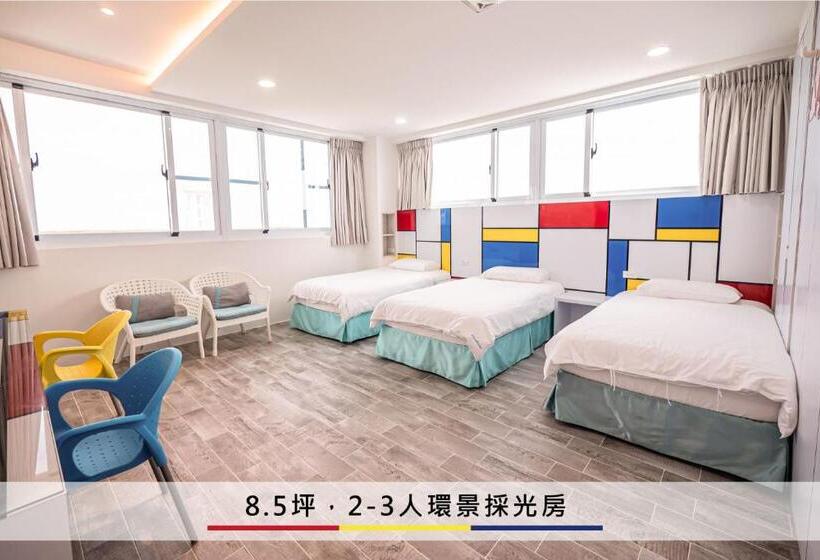 اتاق استاندارد سه نفره, 蒙德里安山水民宿