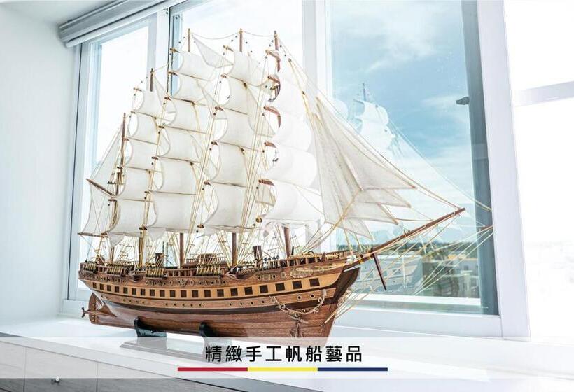 اتاق لوکس با چشمانداز دریا, 蒙德里安山水民宿