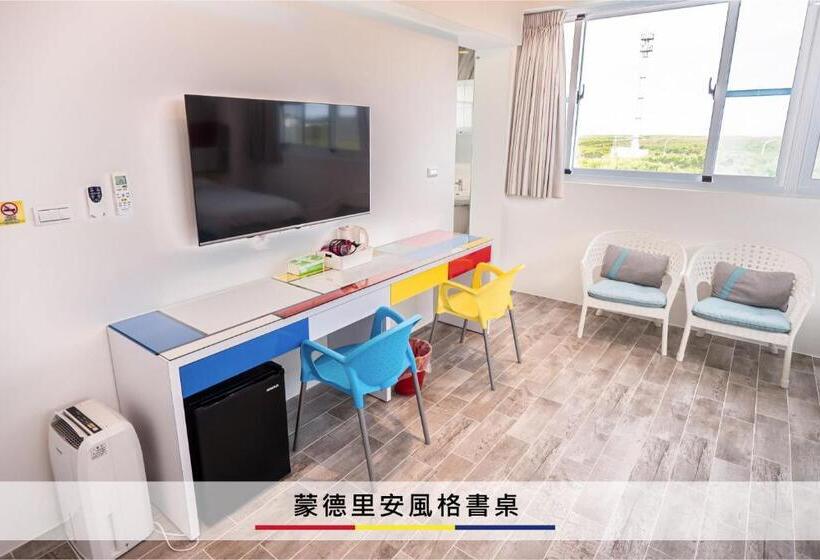 اتاق استاندارد سه نفره, 蒙德里安山水民宿