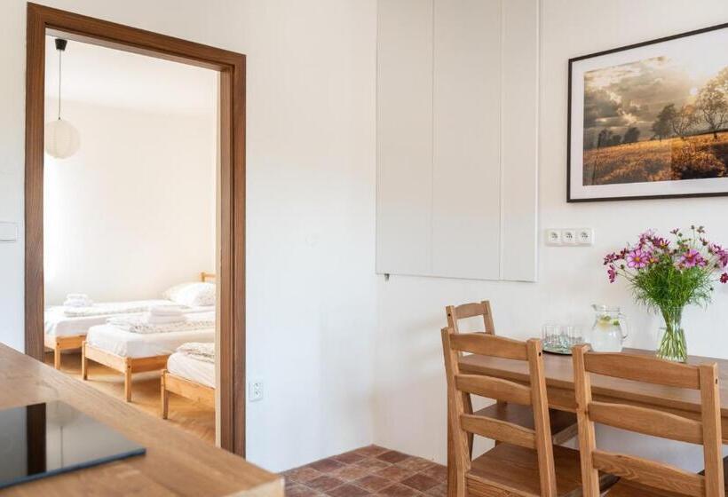 Апартаменты 1 Спальня с Террасой, Dobrý Kanec   Hostinec