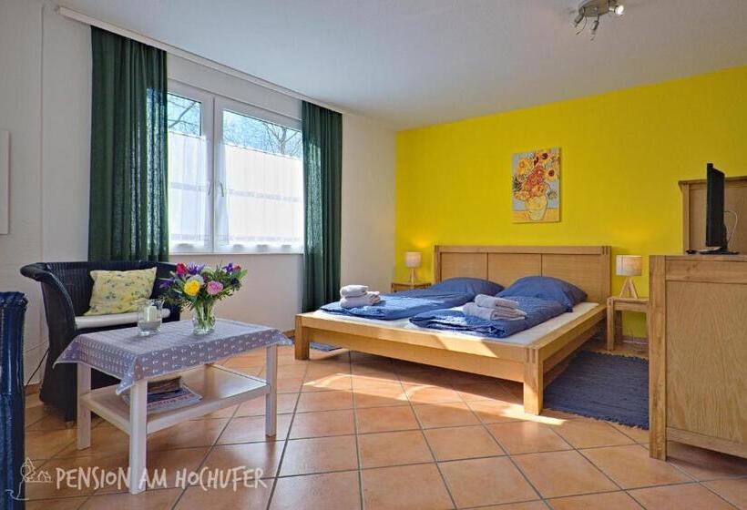 Апартаменты 1 Спальня с Террасой, Pension Am Hochufer