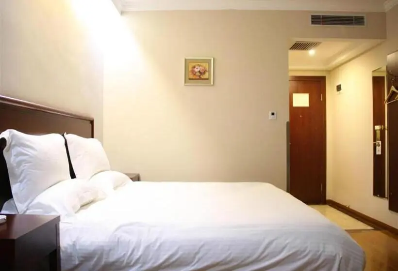 クイーンサイズベッドのスタンダードルーム, Greentree Inn Shanxi Luliang Fengshan Road Central Park Express