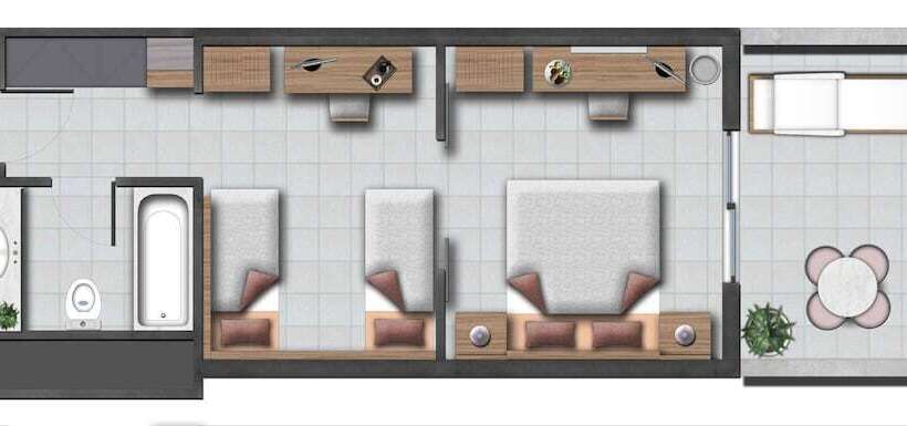 패밀리 룸, Lindos Princess Beach