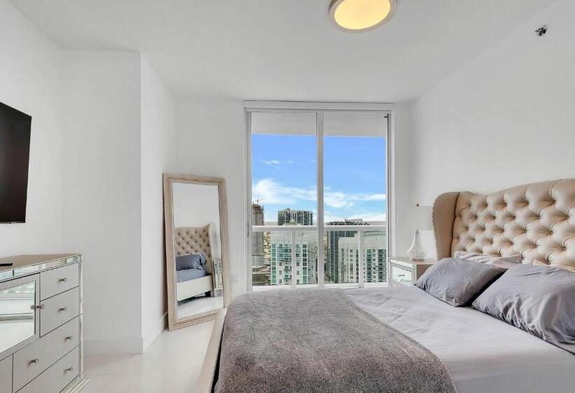 침실 1개 바다 전망 아파트, Penthouse 2br Icon Whotel Brickell Miami