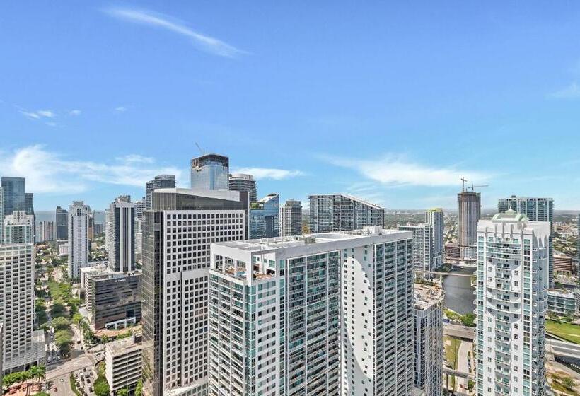 شقة غرفة واحدة مطلة على البحر, Penthouse 2br Icon Whotel Brickell Miami