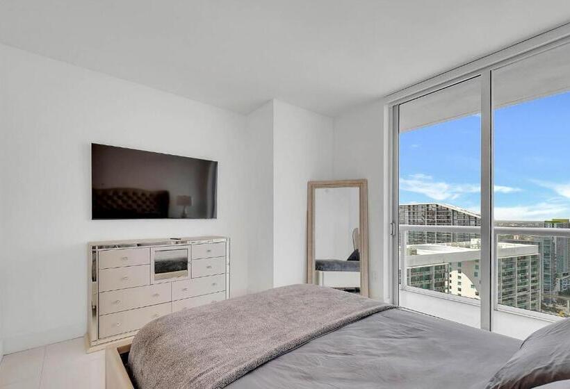 شقة غرفة واحدة مطلة على البحر, Penthouse 2br Icon Whotel Brickell Miami