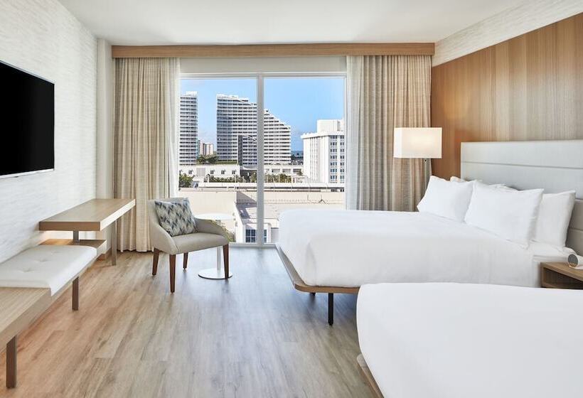 带2个双人床的标准工作室, Ac Hotel By Marriott Fort Lauderdale Beach