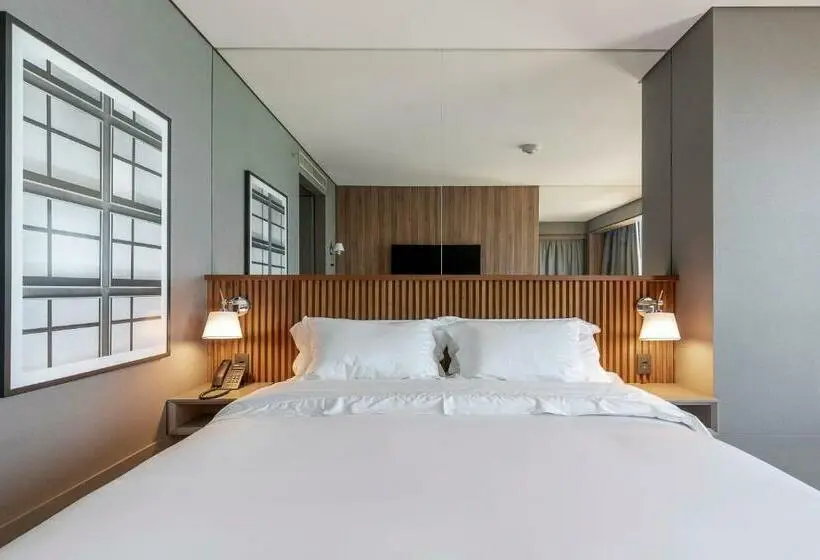 キングサイズベッドのデラックスルーム, Lk Design Hotel Florianópolis