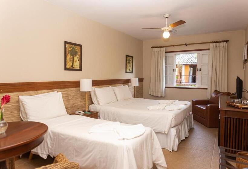 חדר סטנדרט לשלושה עם נוף לגינה, Pousada Corsario Buzios