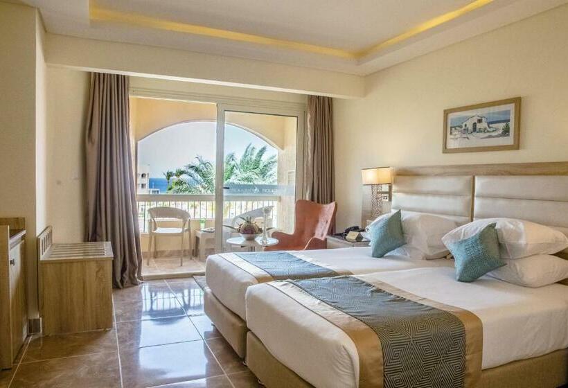 디럭스 룸 측면 바다 전망, Beach Albatros Aqua Park Hurghada