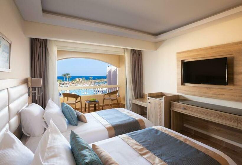 디럭스 룸 측면 바다 전망, Beach Albatros Aqua Park Hurghada