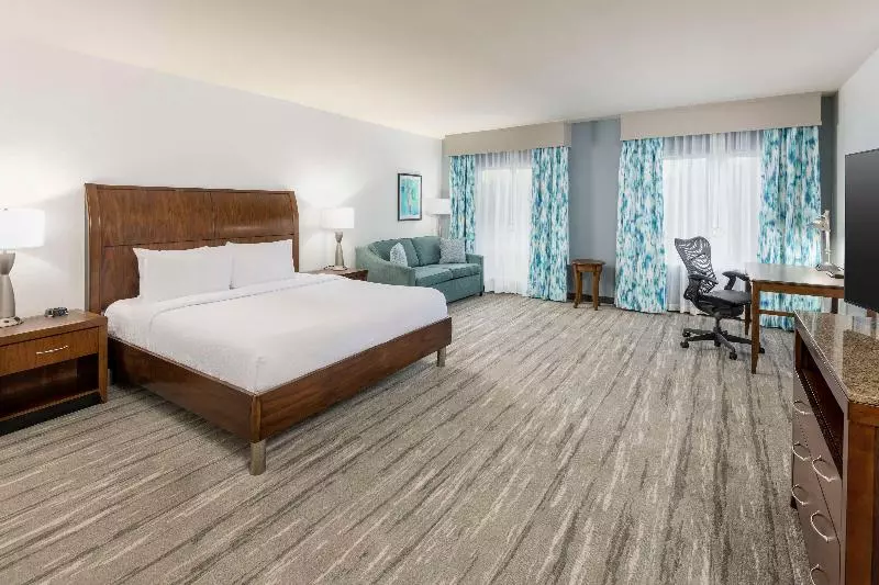 身障者適用キングサイズベッドルーム, Hilton Garden Inn Boca Raton