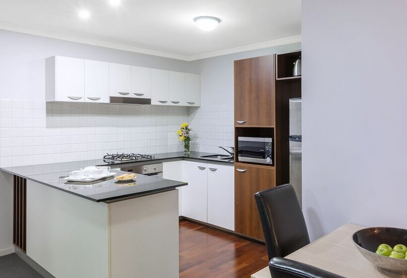 2 베드룸 이그제큐티브 아파트, Oaks Brisbane Lexicon Suites