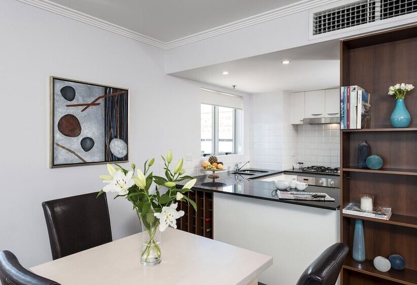 침실 2개 아파트, Oaks Brisbane Lexicon Suites