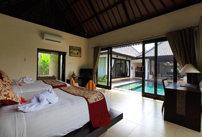 فيلا ديلوكس غرفتين نوم مزودة بحمام سباحة, Santi Mandala Villa & Spa