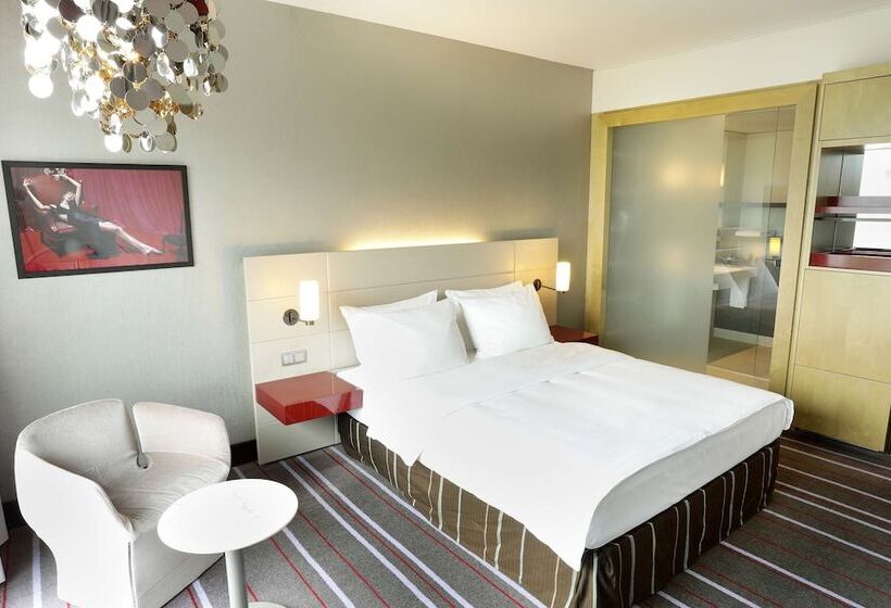标准间, Radisson Blu Media Harbour Hotel, Düsseldorf