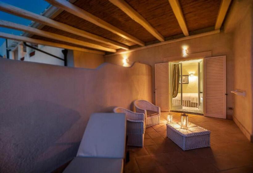Superior Room with Terrace, Therasia Resort Sea And Spa   The Leading Hotels Of The World