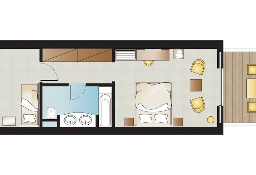 غرفة عائلية مطلّة علي الحديقة, Grecotel Luxme Kos