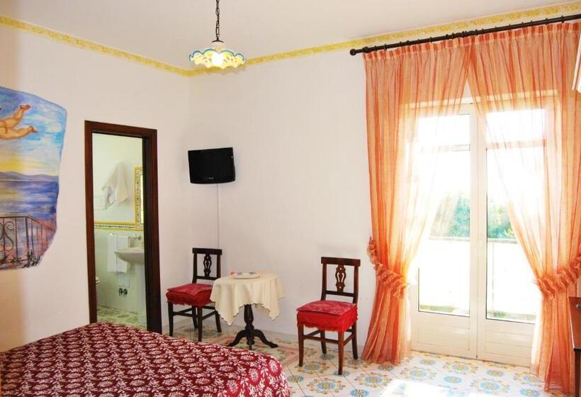 חדר דלוקס עם מרפסת נוף לים, Nido Degli Dei