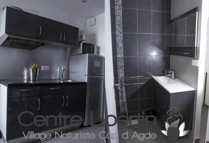آپارتمان لوکس 1 خوابه, Studio Village Naturiste Hôtel Restaurant Libertin Cap D Agde