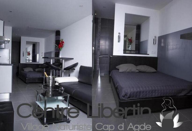 Апартаменты Deluxe 1 Спальня, Studio Village Naturiste Hôtel Restaurant Libertin Cap D Agde