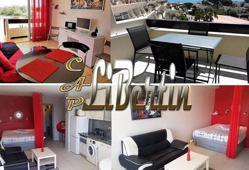 آپارتمان لوکس 1 خوابه, Studio Village Naturiste Hôtel Restaurant Libertin Cap D Agde